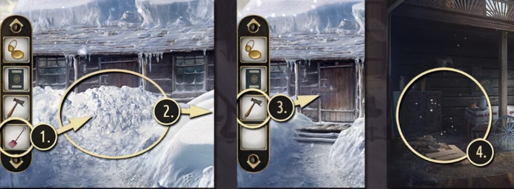 Murder in the Alps Chapter 1: Deadly Snowstorm Walkthrough - Step 137