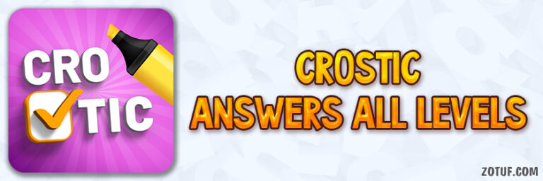 crostic game answers