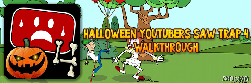 Halloween Youtubers Saw Trap 4 - Walkthrough